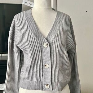 Pacsun grey gray cardigan